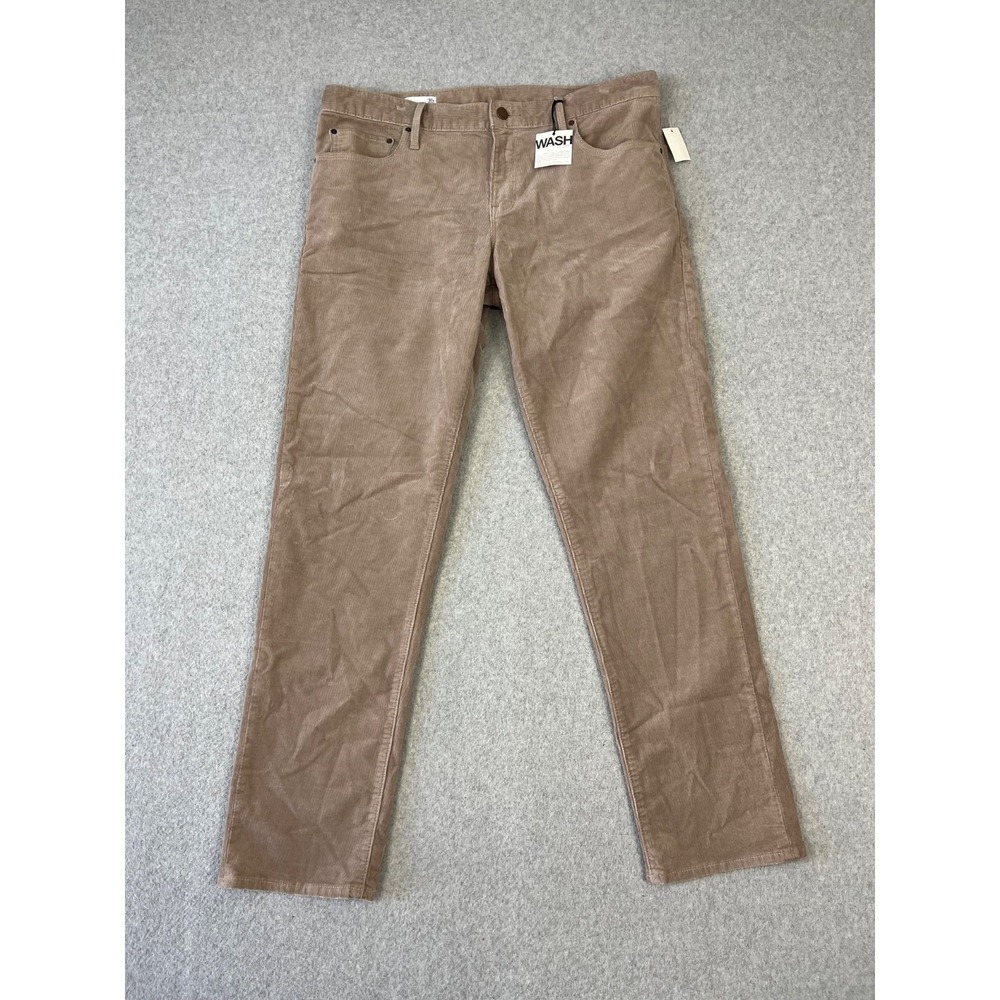 Gap 1969 Corduroy Pants Womens 31T Brown Sexy Boyfriend Straight Leg Stretch